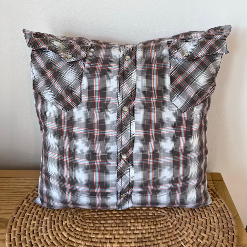 Handmade Western Pearl Snap Pillow Keepsake
